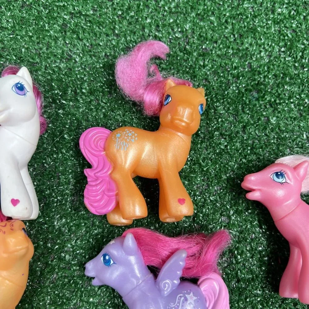 Lot Of 8 2005 My Little Pony McDonald's Toys Soft‎ Hair Plastic Tails
